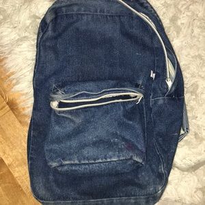 denim backpack